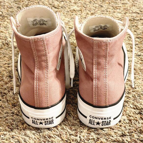 Converse Platform High Top Dusty Rose Pink Sneakers Size 6 - Picture 6 of 8